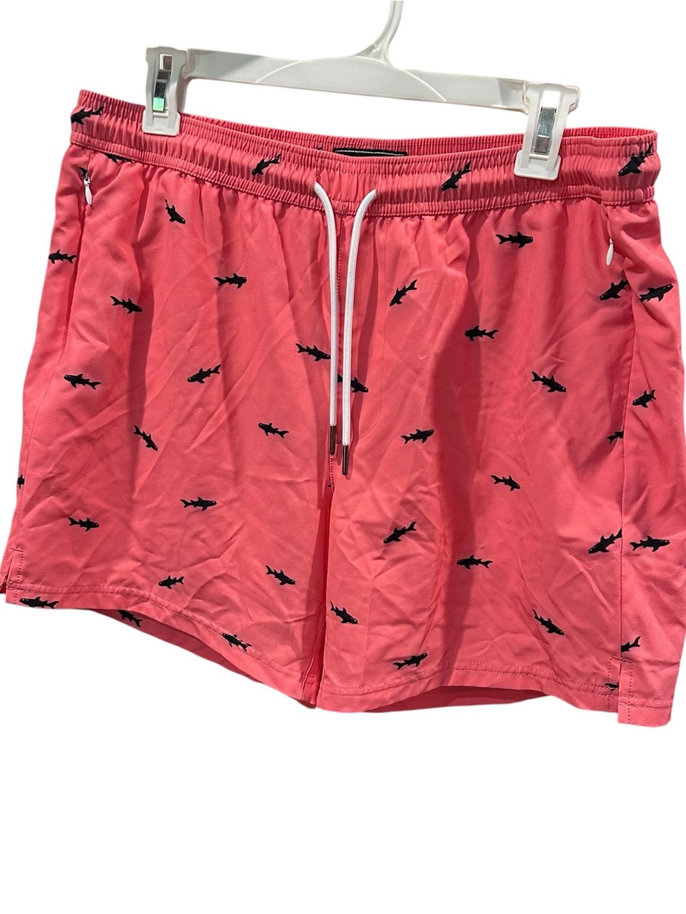 SurfCuz Coral Shark Print Swim‎ Trunks Men’s Large